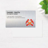 Hämmer und Zuhause | Metallischer Hintergrund (Schreibtisch)