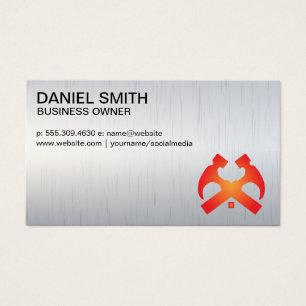 Hämmer und Zuhause Metallischer Hintergrund