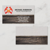 Hämmer und Zuhause | Wandholz Visitenkarte (Vorne/Hinten)