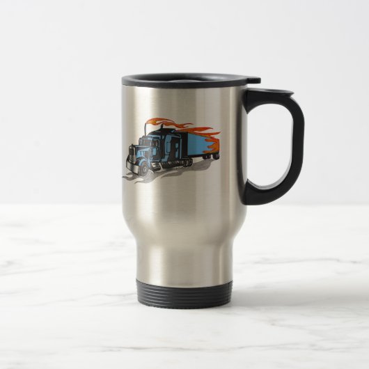 Hammer-unten Fernlastfahrer Reisebecher (Rechts)