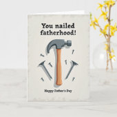 Hammer Vatertag Icon Karte (Gelbe Blume)