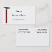 Hammer-Visitenkarte Visitenkarte (Vorne/Hinten)