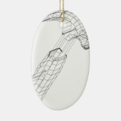 Hammer wireframe keramikornament (Rechts)