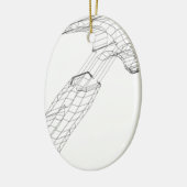 Hammer wireframe keramikornament (Links)