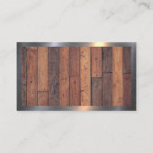 Hammer Wrench Construction | Holzplatten Visitenkarte (Rückseite)