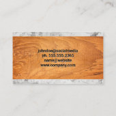 Hammer Wrench | Holzmarmor Visitenkarte (Rückseite)