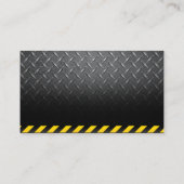 Hammer Wrench Logo | Bau | Stahl Visitenkarte (Rückseite)