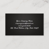 Hammer Wrench Logo | Kohlenstofffaser Visitenkarte (Rückseite)