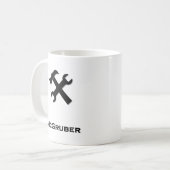 Hammer Wrench McGruber black Kaffeetasse (Vorderseite Links)