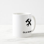 Hammer Wrench Old School Black Kaffeetasse (VorderseiteRechts)