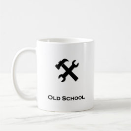 Hammer Wrench Old School Black Kaffeetasse