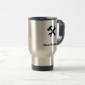 Hammer Wrench Old School Black Reisebecher (VorderseiteRechts)