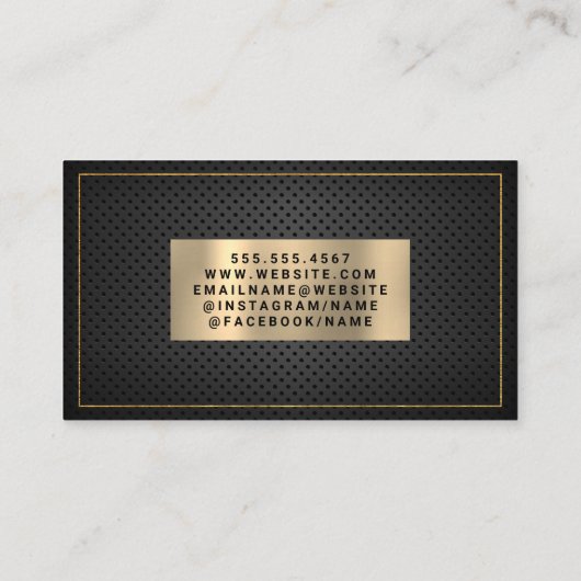 Hammer Wrench | Perforated Mesh Visitenkarte (Rückseite)