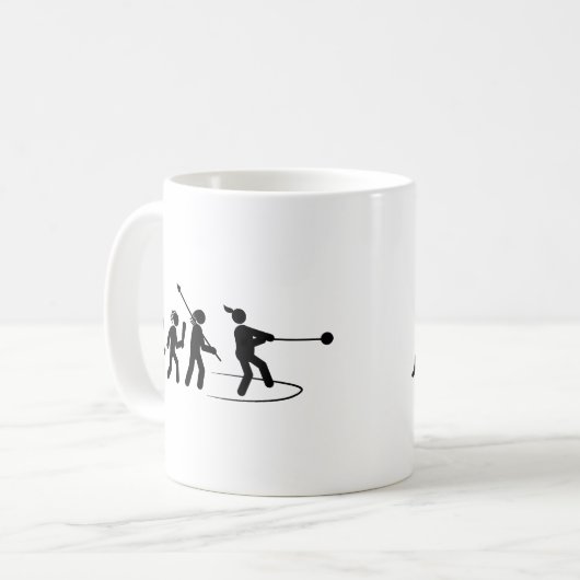 Hammer-Wurf Kaffeetasse (Vorderseite Links)