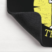 Hammer Zeit die ganze Zeit Lustiger Bau-Manager Mousepad (Ecke)