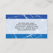 Hammer Zuhause Builder Logo | Blueprints Visitenkarte (Rückseite)