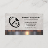 Hammer-Zuhause-Logo | Gebäude Visitenkarte (Vorderseite)