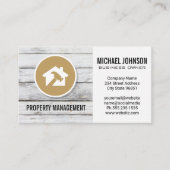 Hammer-Zuhause-Logo | Holzpanels Visitenkarte (Vorderseite)