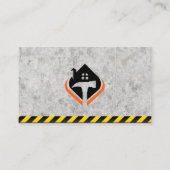 Hammer-Zuhause-Logo | Konstruktion Visitenkarte (Rückseite)