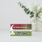 Hammer Zuhause Wood Layers Builder Visitenkarte (Stehend Vorderseite)