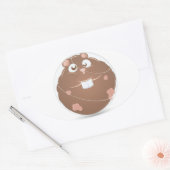 Hammerball Ovaler Aufkleber (Umschlag)