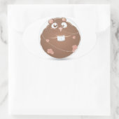 Hammerball Ovaler Aufkleber (Tasche)