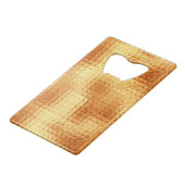 Hammered Gold Geldbeutel Flaschenöffner (Vorderseite Schrägansicht)