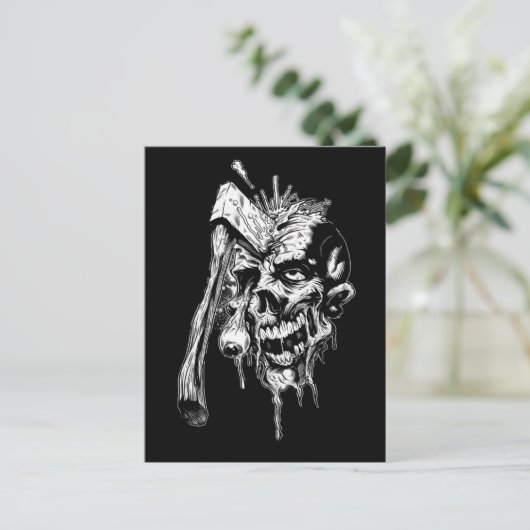 Hammered Skull Postkarte (Stehend Vorderseite)