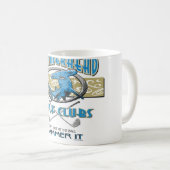 Hammerhai-Golfclubs Kaffeetasse (VorderseiteRechts)