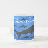 Hammerhai-Haifisch - retten Sie unsere Ozeane Mattglastasse (Vorderseite Links)