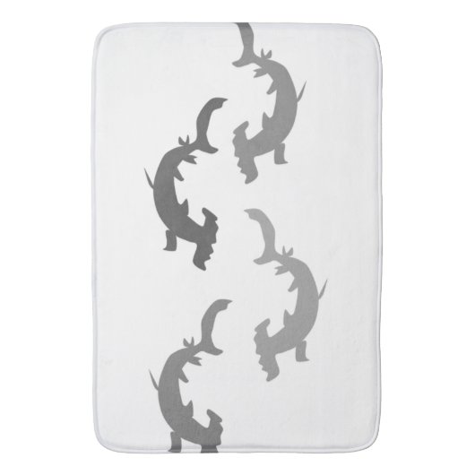 Hammerhai-Haifische Badematte (Vorderseite Vertikal)