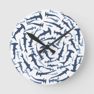 hammerhai Hammerhaihaifischsporttauchen Runde Wanduhr