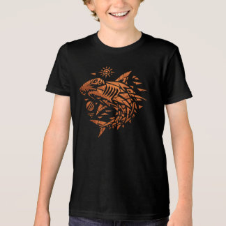Hammerhai-Kinder - Grafik zum Meeres-Tier Tri-Blend Shirt