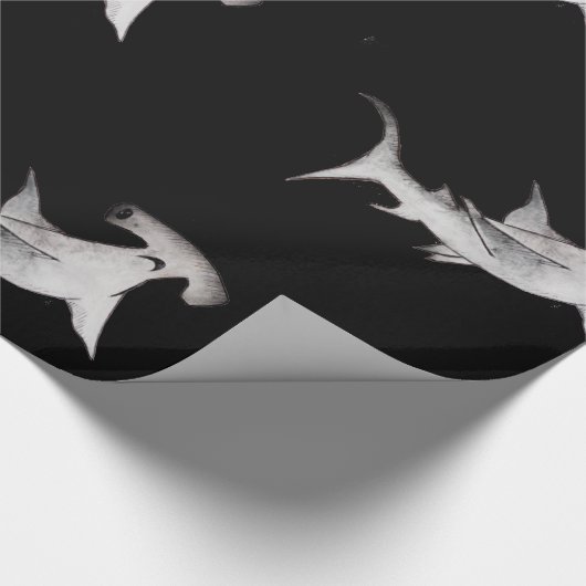 Hammerhai-Packpapier Geschenkpapier (Ecke)