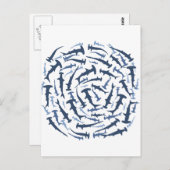 Hammerhai Postkarte (Vorne/Hinten)