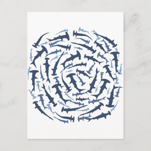 Hammerhai Postkarte (Vorderseite)