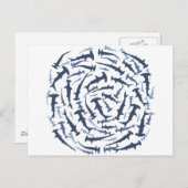 Hammerhai Postkarte (Vorne/Hinten)