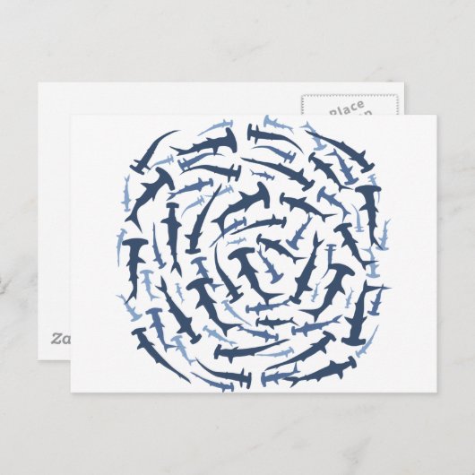 Hammerhai Postkarte (Vorne/Hinten)