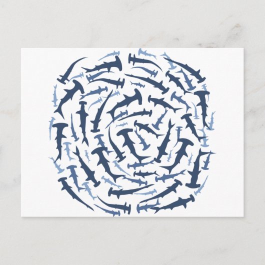 Hammerhai Postkarte (Vorderseite)