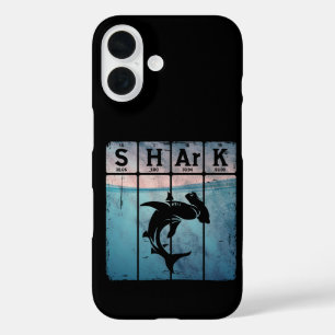 Hammerhai-Shark Periodensystem Elemente Chemie iPhone 16 Hülle