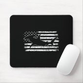 Hammerhai Us-Flag Unabhängigkeitstag  Mousepad (Mit Mouse)