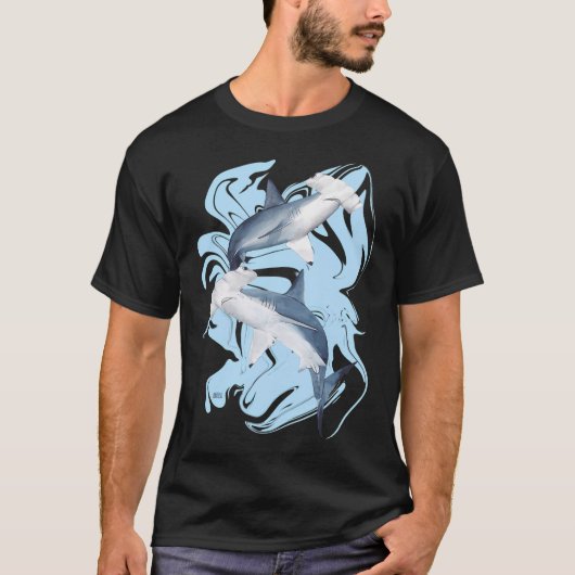 HAMMERHAIE ABSTRACT 3 T-Shirt (Vorderseite)