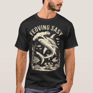 Hammerhaie Ozean Fisch Korallenriff Meer T-Shirt