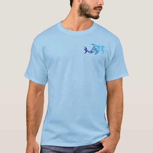 Hammerhaihaifisch-Shirt der Männer Stammes- T-Shirt (Vorderseite)