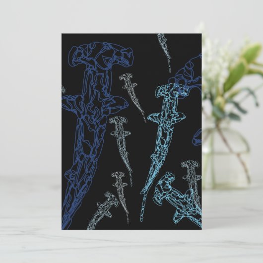 Hammerhead Einladung (Stehend Vorderseite)