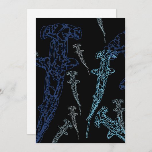 Hammerhead Einladung (Vorne/Hinten)