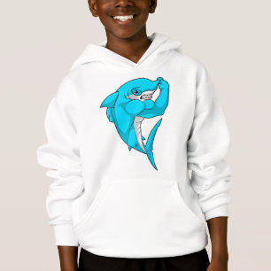 Hammerhead-Hai als Bodybuilder in der Bodybuilding Hoodie