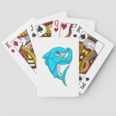 Hammerhead-Hai als Bodybuilder in der Bodybuilding Spielkarten (Rückseite)