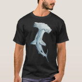 Hammerhead Hai Aquarell Classic T-Shirt (Vorderseite)