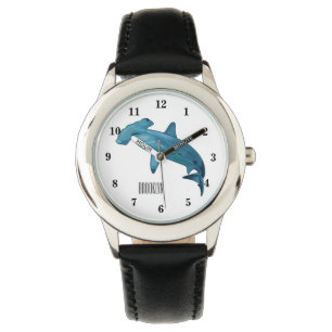 Hammerhead-Hai-Cartoon Armbanduhr